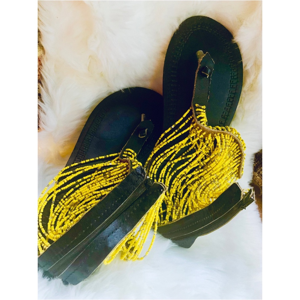 Exquisite Beaded Sandals